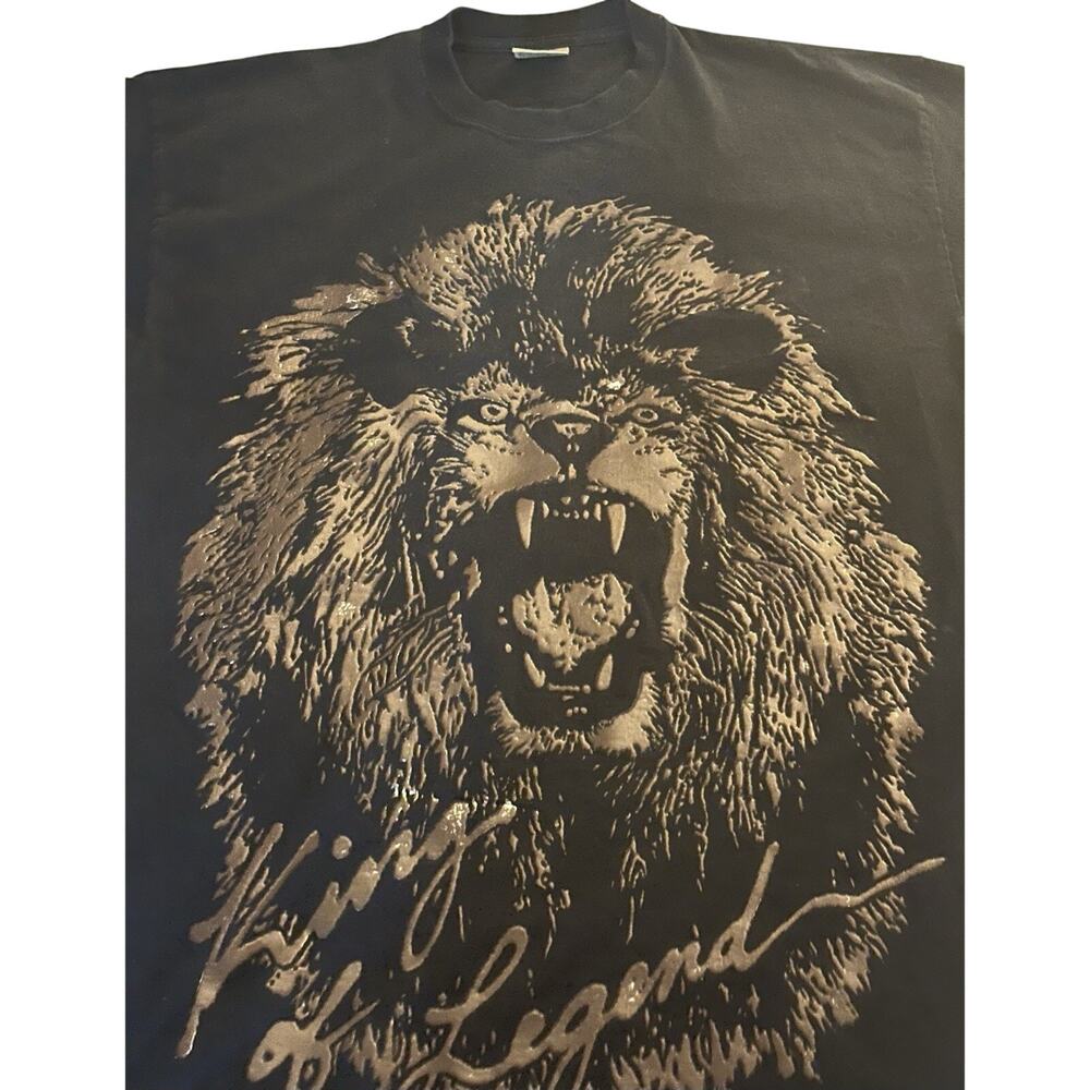 Vintage Y2K Pro Club King of Legend Big Cat Graphic Tall Super Heavy Fabric USA